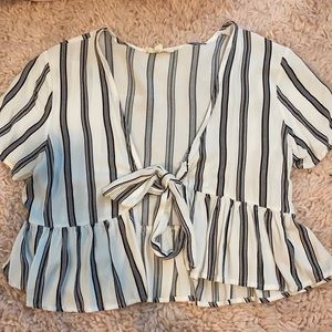 Stripped tie shirt